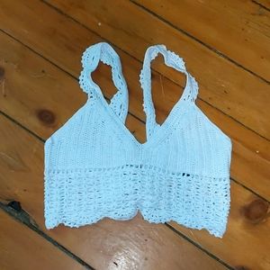 FOREVER21- crocheted crop top-βͺ